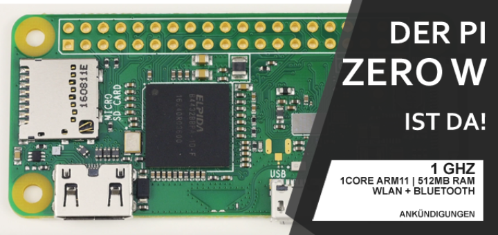 Raspberry Pi Zero W Ankuendigung